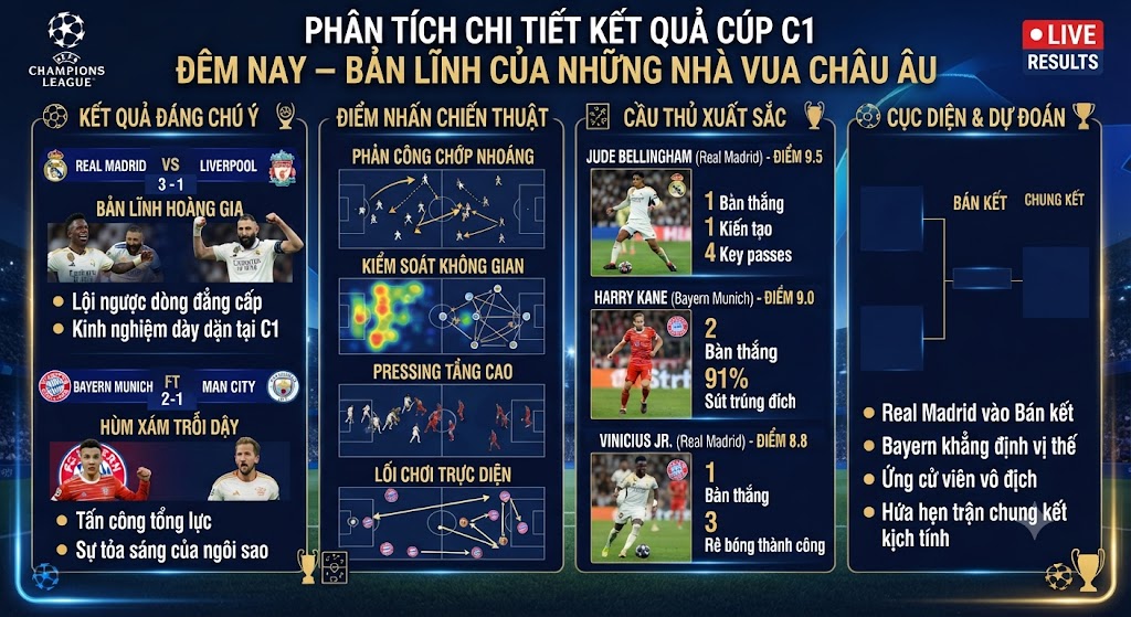 kết quả cúp c1 đêm nay